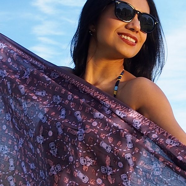 Sarong. Ayers Rock Flag. Fine Quality 100% Cotton Voile Sarong. 2.1 Meters  Long. Designed by Me and Printed in India. 