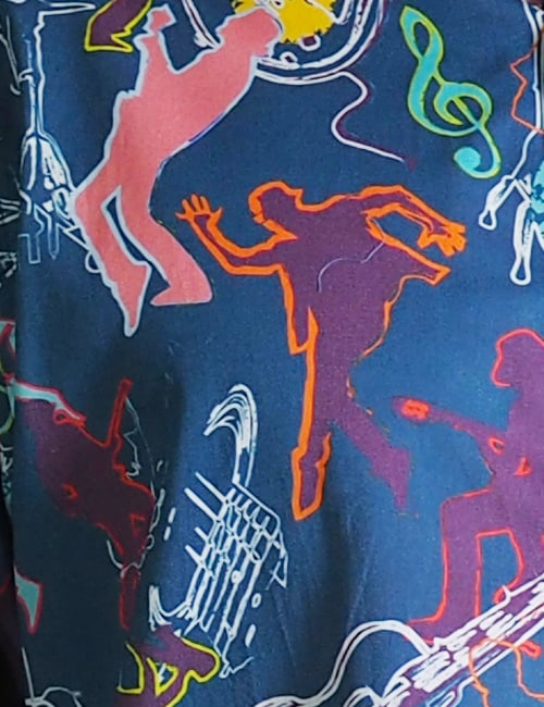mens beach shirt band pattern
